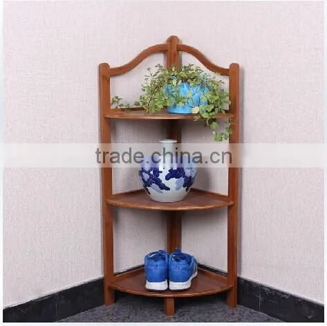 Bamboo Corner Storage Rack