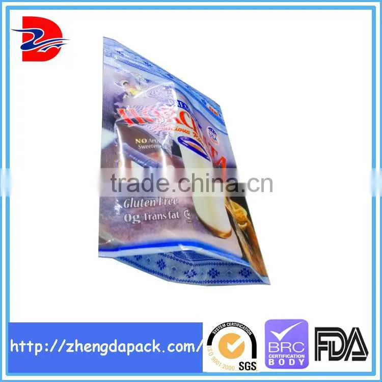 Heat seal plastic packaging bag for cocoa powder,rice powder accept OEM