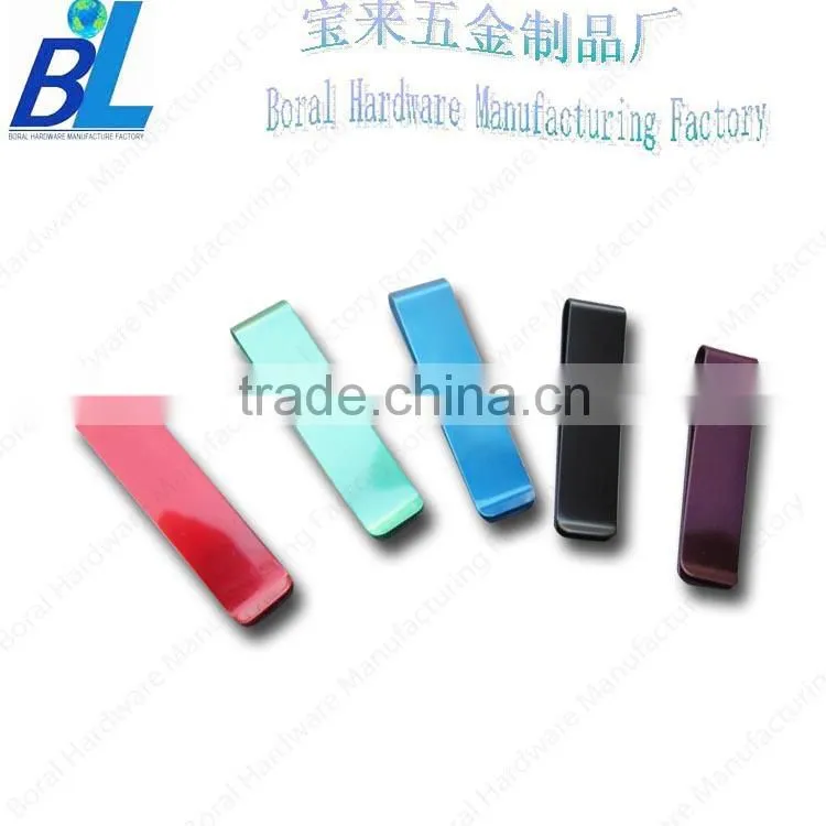 Colorful metal modern money clip for promotion gifts