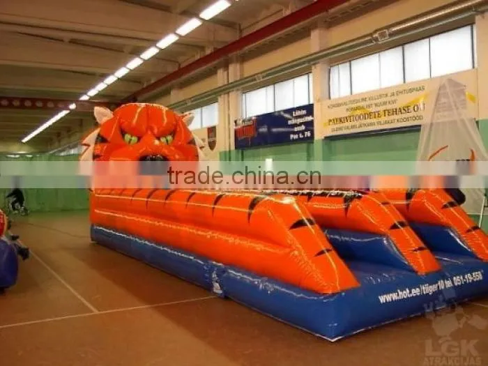 2 people for family game inflatable bungee run for sale