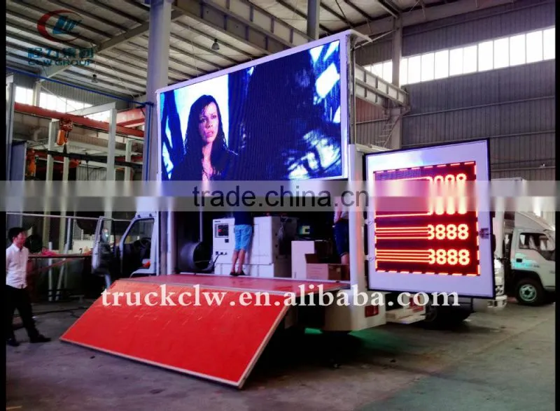Distinct video showing digital advertising vehicles mobile truck led P10 screens