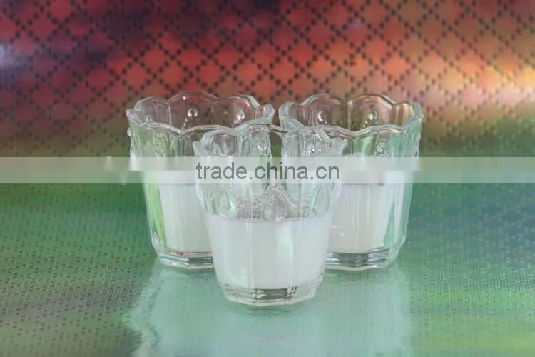 Wholesale beautiful soy candle in ger glass jar