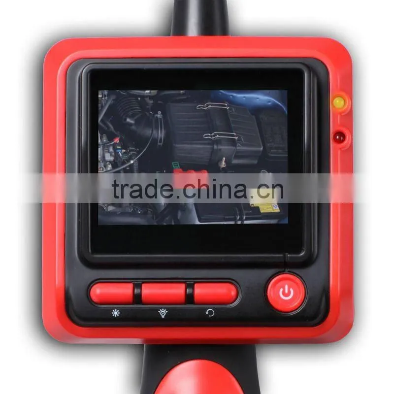 2.4" LCD 9mm Probe 4 LED Lights Video Endoscope Borescope Inspection Camera