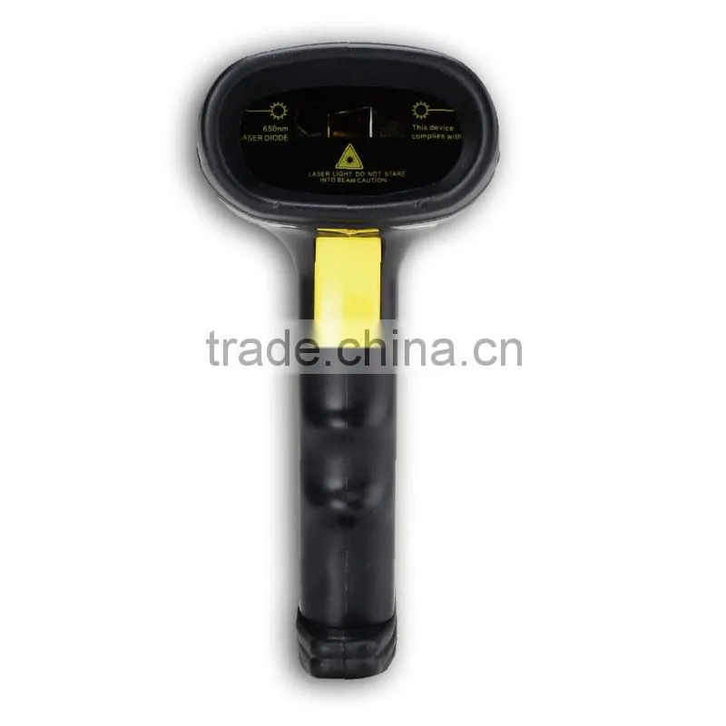 Reader POS Cordless Rechargeable 30~50m 2.4GHz Laser USB Wireless Barcode Scanner