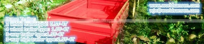ATV/UTV Dump trailer with moto ,kayak semi trailer tractor tipper trailer with Hydraulic pump Power Unit