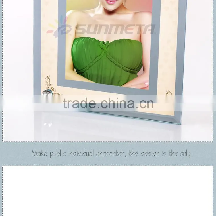 Sunmeta factory supply blank sublimation glass, heat press glass photo frame