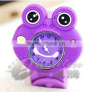 2014 new products for cheap silicon cartoon watch for custom, promotion silicone slap watches