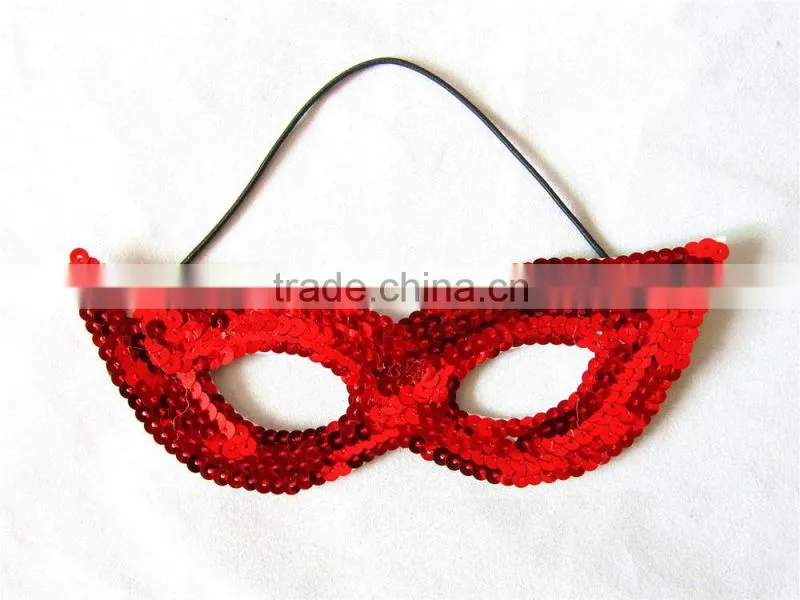 Sequin eye mask