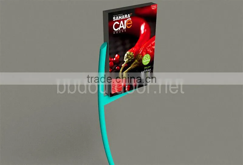 Outdoor advertising cheap led light aluminum rectangle signboard