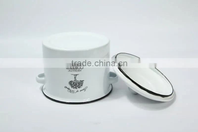 Enamel pot, stockpot, soup pot