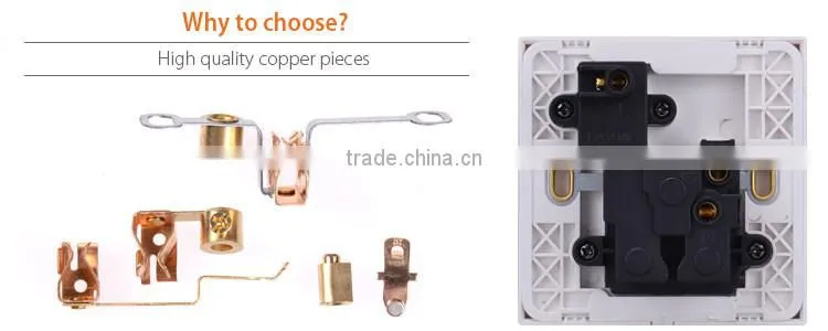 With 1 gang switch 3-feet univeersal socket