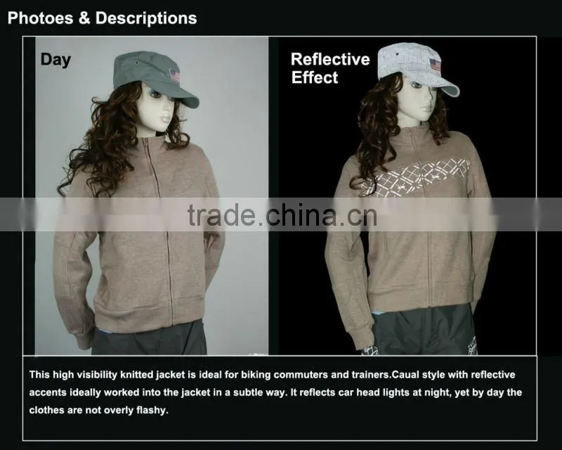 Women's casual wear reflective sportswear
