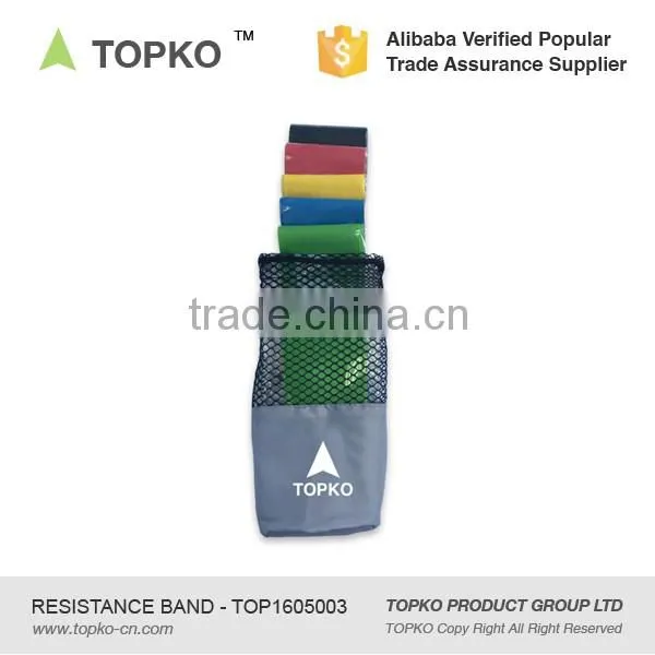 TOPKO Exercise Resistance Loop Bands-Set of 5 Physical Therapy-Fitness Theraband Stretch-Elastic Power Weight Band