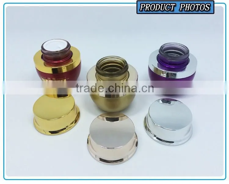 30G coloured cosmetic glass jars
