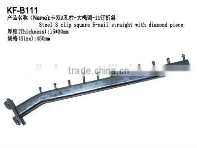Metal pegboard hook display hook