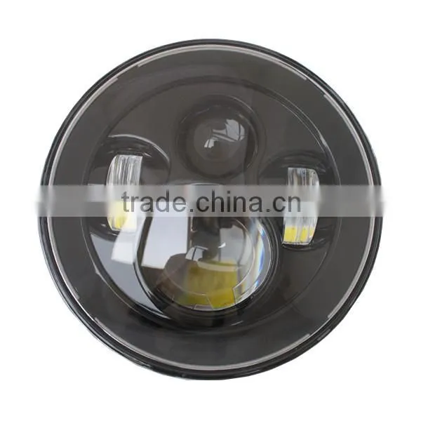 7" LED Projector Head Light Black for Harley Davidson 2012-2013 FLD / 1994-2013 Touring & Softail Models