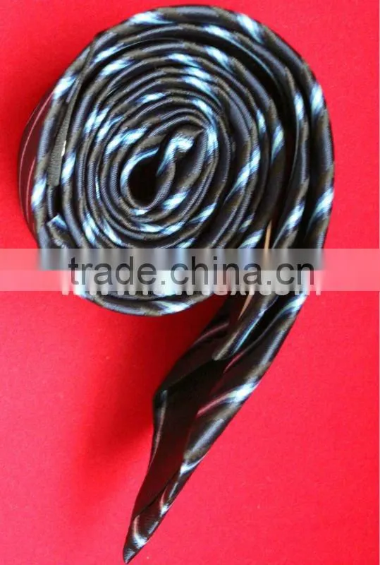 Fashion stripe man style hair silk ties