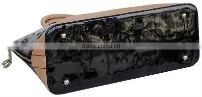 2012 NEWEST and Fashion lady Black PU handbags in name brand