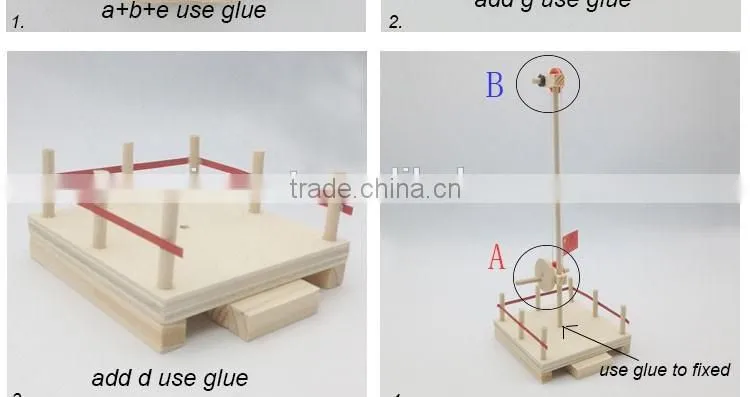 hand shaking flag-lifts Pully transmission science working models
