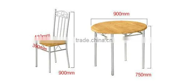 902-2B simple and durable round large wooden dining room table