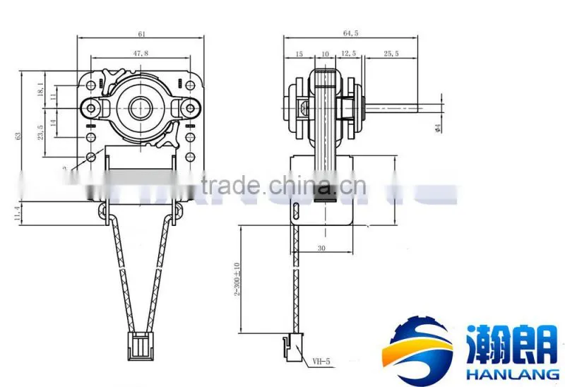 YJ61 blower small fan electric motor