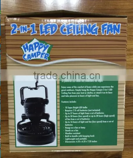 happy camper 2 in 1 Led ceiling fan tent light