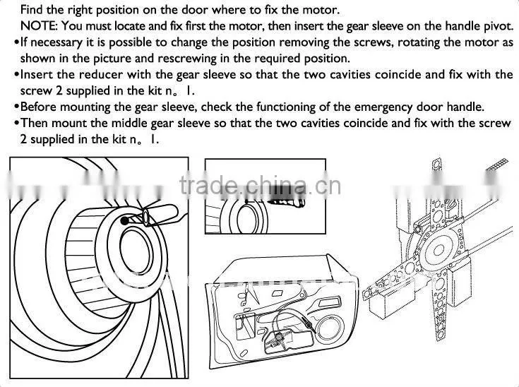 Power window motor, Kit Motores Elevavidrios, Vidrios Electricos(PW804)