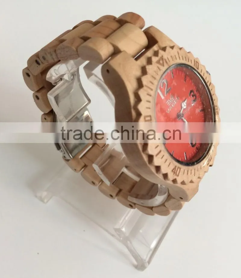 Vages watch wood wholesale retail wood bracelet watch in china