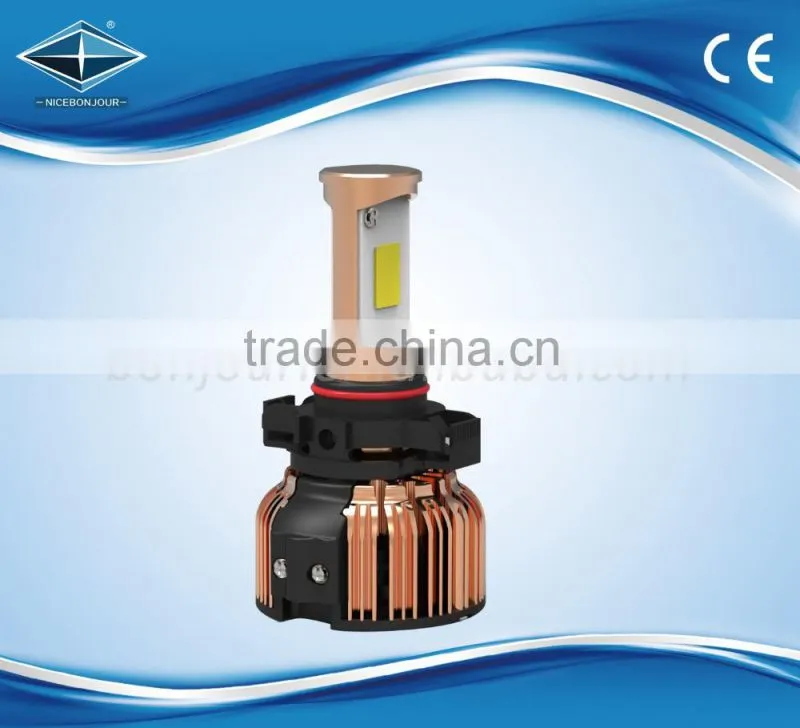 H4 H13 H16 9005 9006 COB Chips Golden Decoration Head Light 24 W