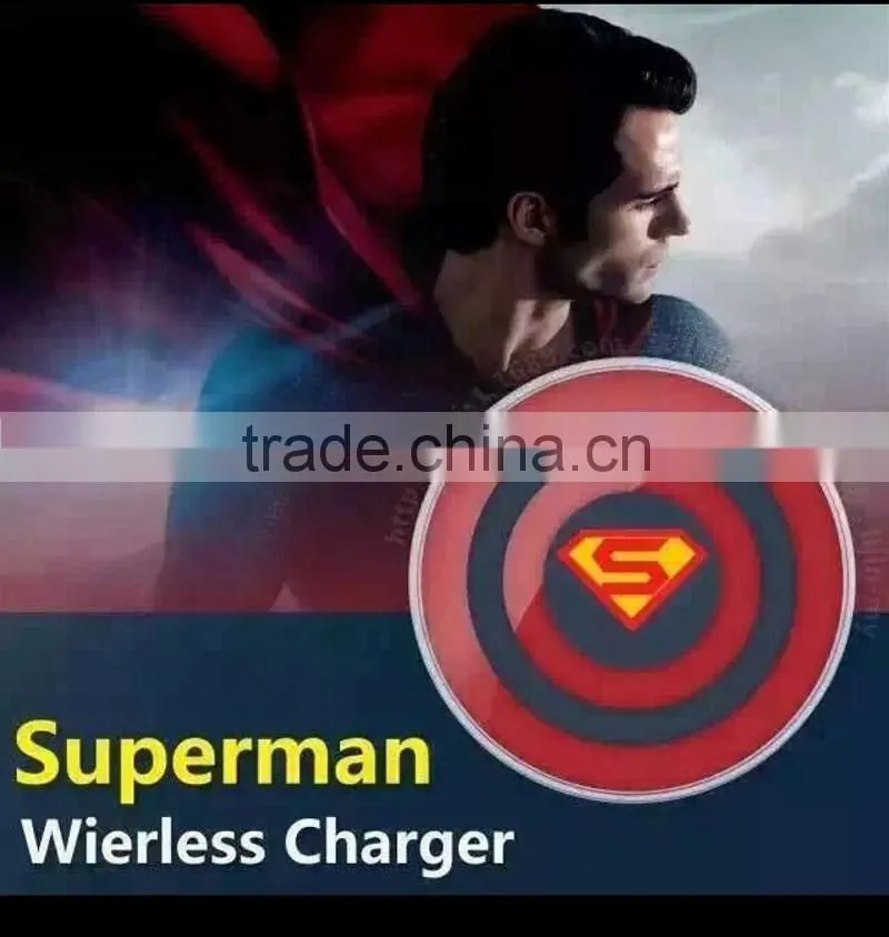 2015 new products hot selling Avengers edition Universal wireless charging pad for Samsung galaxy S6 S6 edge iphone 6 6+