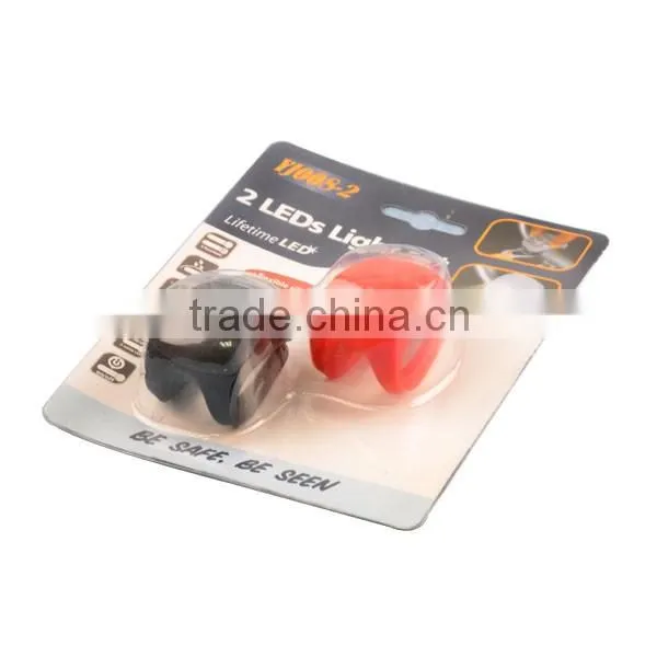 Bicycle Cycling Head Front Rear Wheel Light Silicone LED Light