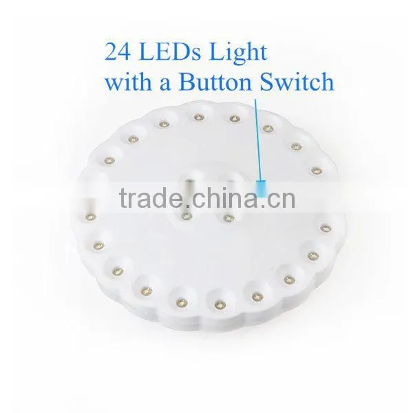 24 LEDs Light Magnetic Base 24 LED Tent Light with Hook