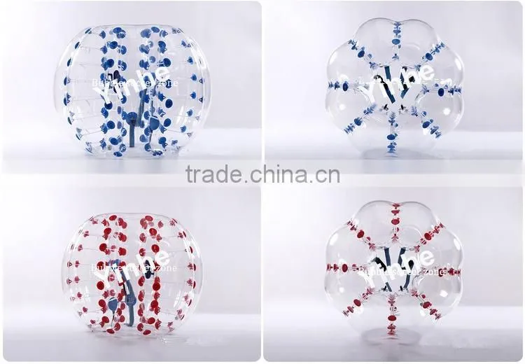 Cheap Human inflatable body zorbing football for kids and adults