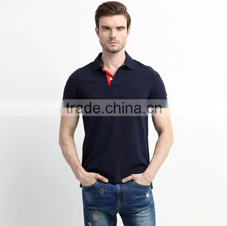 wholesale china mens bulk plain color 100% cotton polo shirts