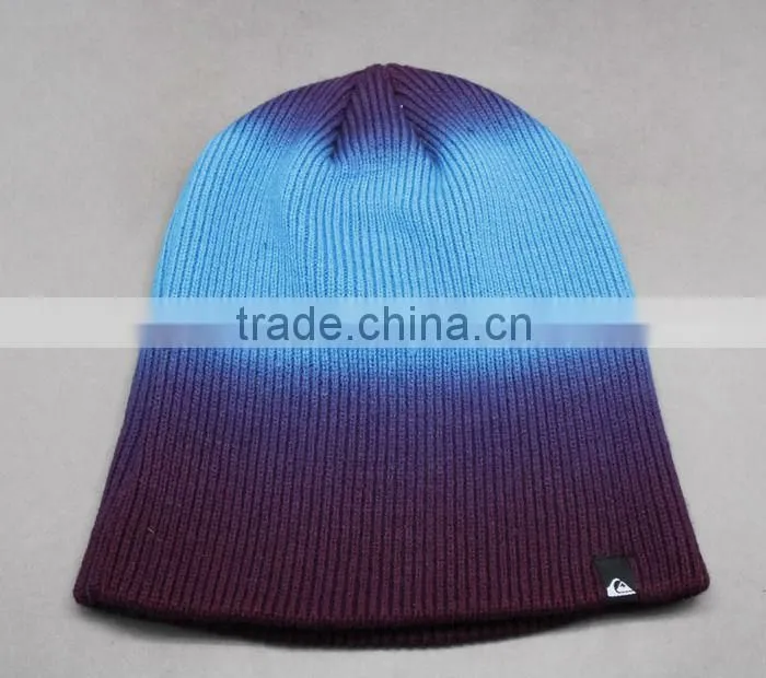 DIP-DYE PLAIN HAT SIMPLE LONG BEABIE