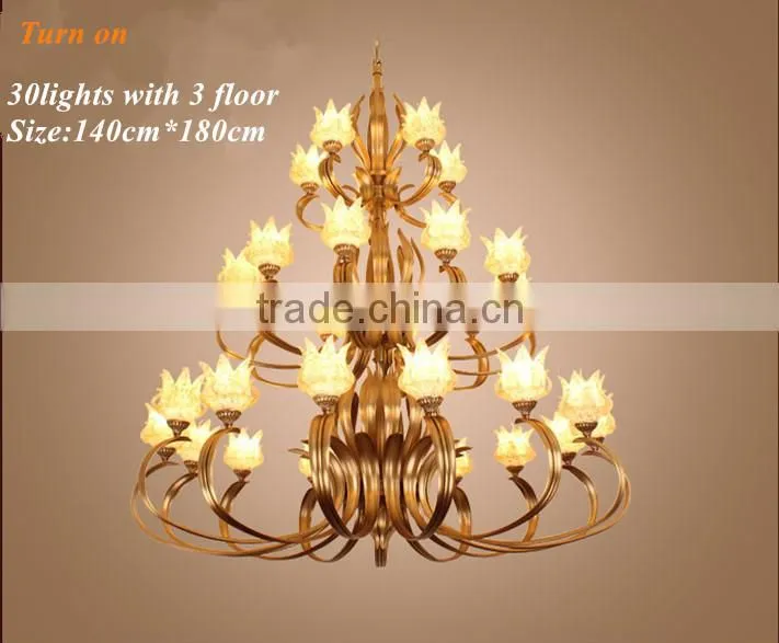 3 Tier chandelierbrass chandelier .all hand make