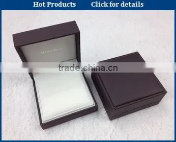 unique design pu leather ring box,black ring box