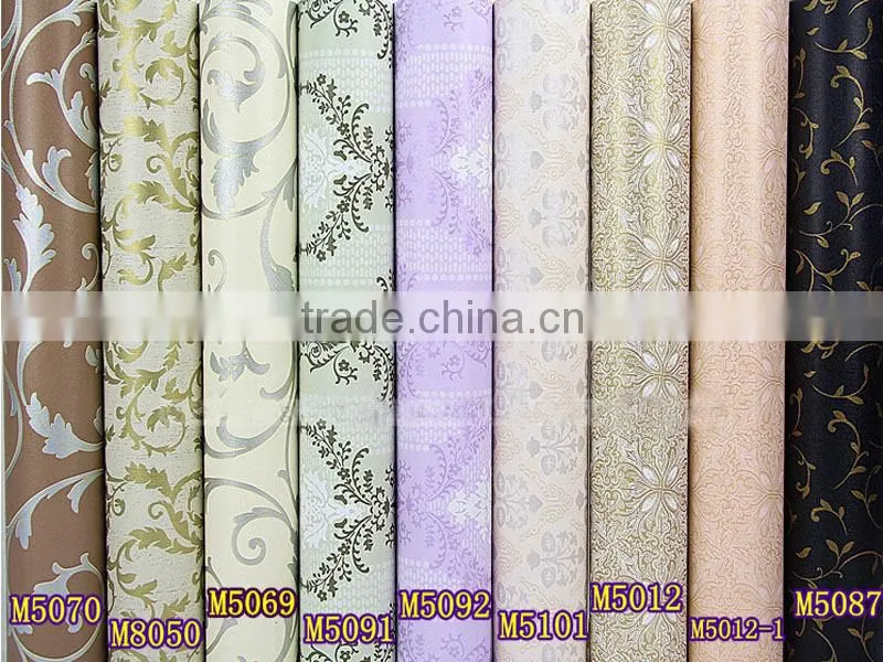 3d new design decorative waterproof price of wallpapers