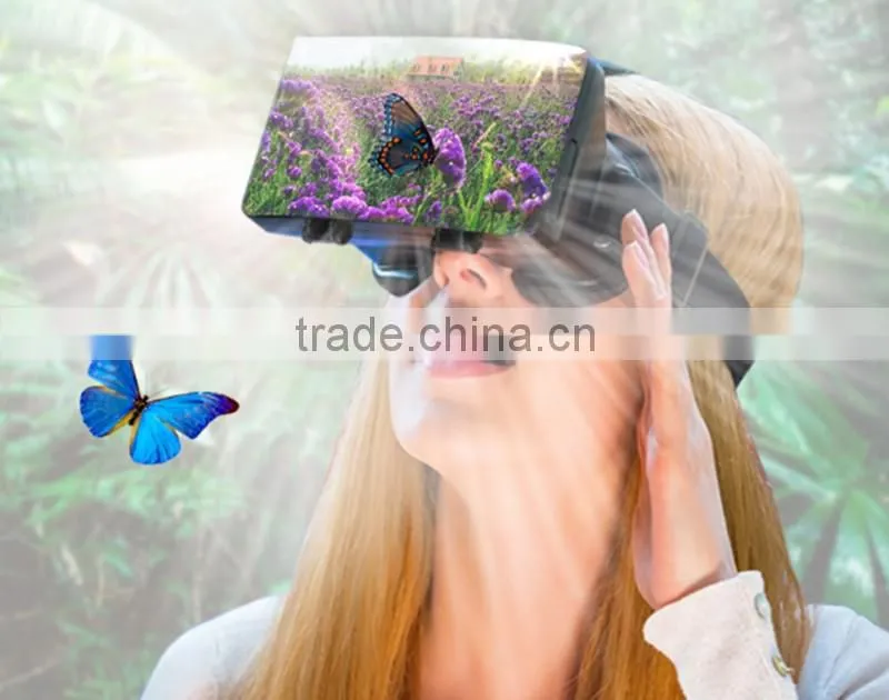Factory wholesale Virtual Reality Smartphone VR box 3D Glasses Headset 3D Movies Games vr 3d glasses for smartphones
