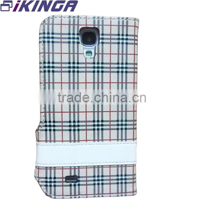 fashionable For samsung galaxy s4 case,High quality Pu leather case for galaxy S4 made in china