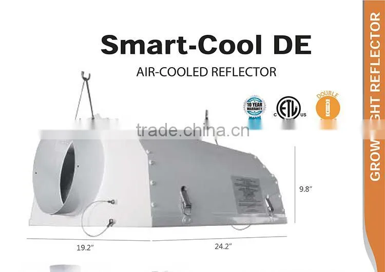 China Honest Supplier SINOWELL Smart-Cool Air Cooled Double Ended Hydroponics Reflector Lights