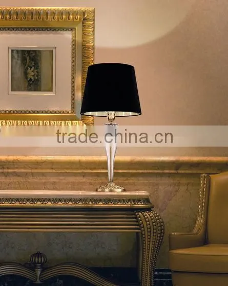 Black bedside table lamp