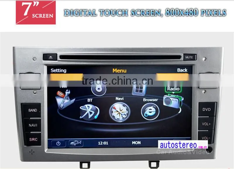Car Stereo GPS Navigation Multimedia DVD for Peugeot 207 car video car audio