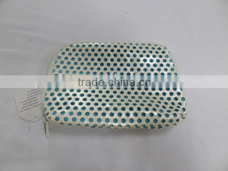 2015 fashional Perforated PVC cosmetic bag