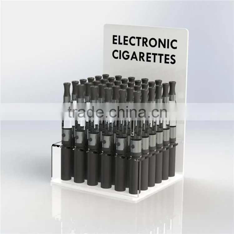 Electronic cigarette display case, cigarette display stand and rack