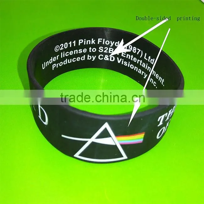 Waterproof tag custom mixture thin silicone bracelets with logo