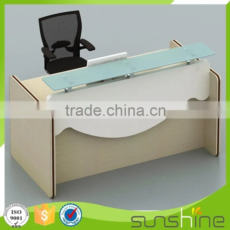 KB-RD02 Top Quality Office Furniture Hot Sell Office Use Furniture Particle Board Reception Desk