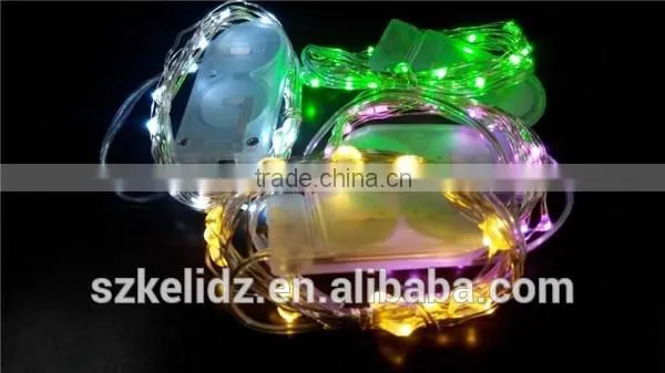 Silver Wire 20 Micro LEDs String Light Ultra-thin Starry Lights Battery