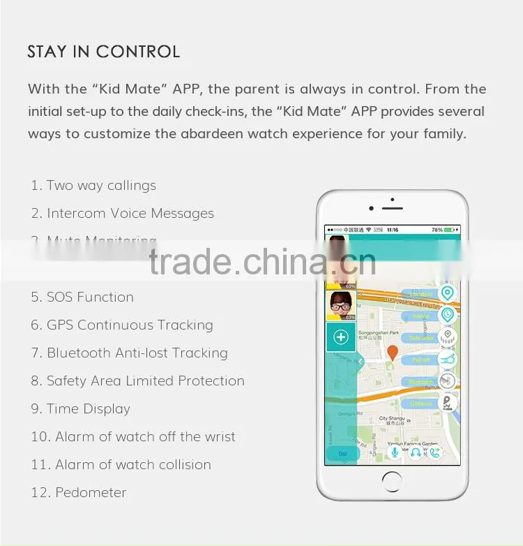 gps tracking device bracelet watch for kids with gps tracking system