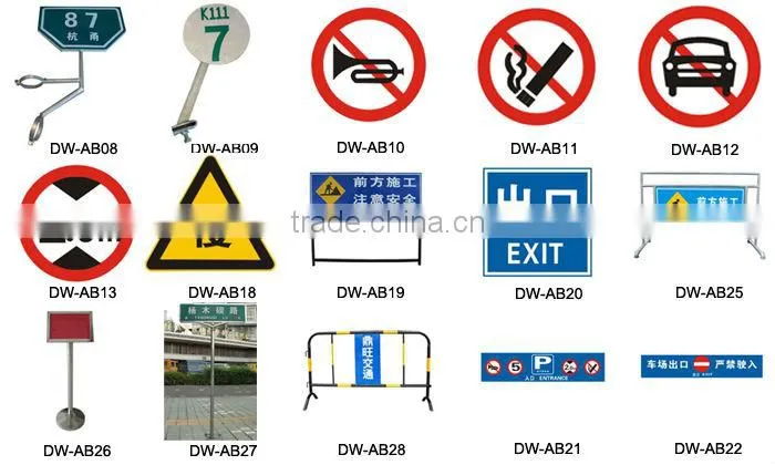 Made in Zhejiang Aluminum Reflective Warning Sign Caution Sign